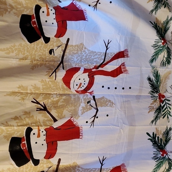 St. Nicolas Square Snowman Full Shower Curtain - Picture 1 of 6